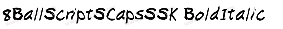 8BallScriptSCapsSSK BoldItalic字体转换